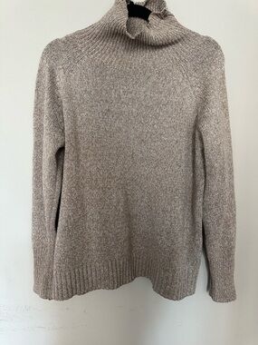 SHEIN Beige Marled Turtleneck Sweater